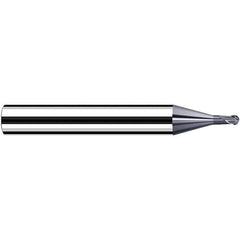 Fraisa - 1.5mm Diam, 3.6mm LOC, 2 Flute Solid Carbide Ball End Mill - Apex Tool & Supply