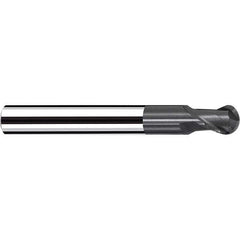 Fraisa - 1/2" Diam, 1/2" LOC, 2 Flute Solid Carbide Ball End Mill - Apex Tool & Supply