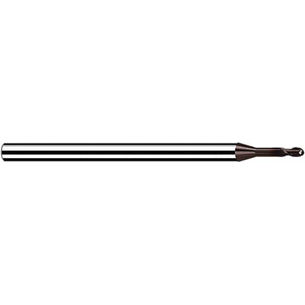 Fraisa - 2.8mm Diam, 3.36mm LOC, 2 Flute Solid Carbide Ball End Mill - Apex Tool & Supply