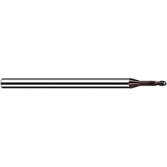 Fraisa - 2mm Diam, 2.4mm LOC, 2 Flute Solid Carbide Ball End Mill - Apex Tool & Supply
