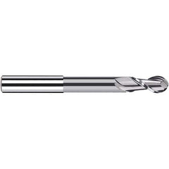 Fraisa - 10mm Diam, 20mm LOC, 2 Flute Solid Carbide Ball End Mill - Apex Tool & Supply
