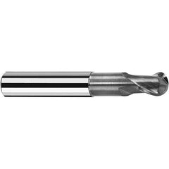 Fraisa - 3mm Diam, 4mm LOC, 2 Flute Solid Carbide Ball End Mill - Apex Tool & Supply