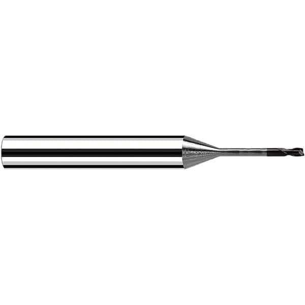 Fraisa - 5mm Diam 2 Flute Solid Carbide 0.5mm Corner Radius End Mill - Apex Tool & Supply