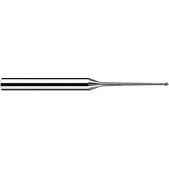 Fraisa - 3mm Diam, 2.4mm LOC, 2 Flute Solid Carbide Ball End Mill - Apex Tool & Supply