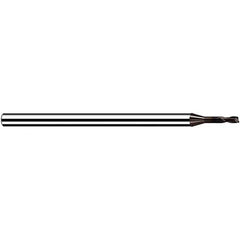 Fraisa - 0.5mm, 0.6mm LOC, 40mm OAL, 2 Flute Solid Carbide Square End Mill - Apex Tool & Supply