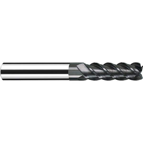 Fraisa - 3/8, 1-1/2" LOC, 3/8" Shank Diam, 4" OAL, 4 Flute Solid Carbide Square End Mill - Apex Tool & Supply