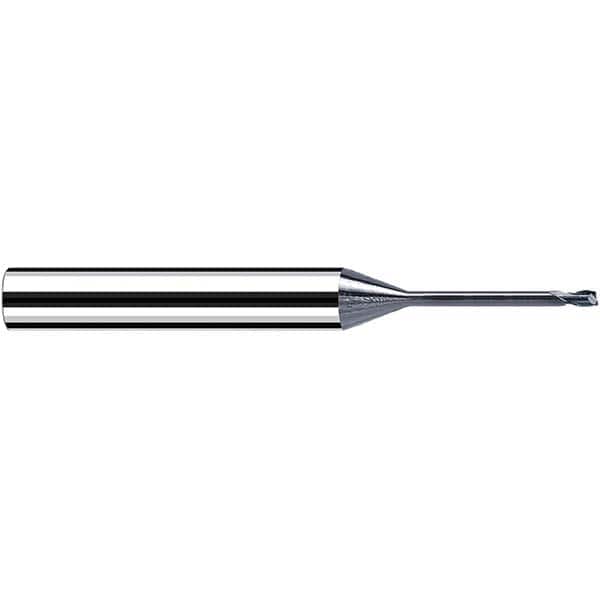 Fraisa - 0.3mm, 6mm LOC, 57mm OAL, 2 Flute Solid Carbide Square End Mill - Apex Tool & Supply