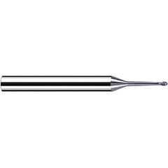 Fraisa - 3mm Diam, 2.4mm LOC, 2 Flute Solid Carbide Ball End Mill - Apex Tool & Supply