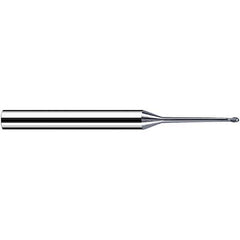 Fraisa - 2mm Diam, 1.6mm LOC, 2 Flute Solid Carbide Ball End Mill - Apex Tool & Supply