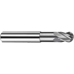 Fraisa - 5mm Diam, 6mm LOC, 4 Flute Solid Carbide Ball End Mill - Apex Tool & Supply
