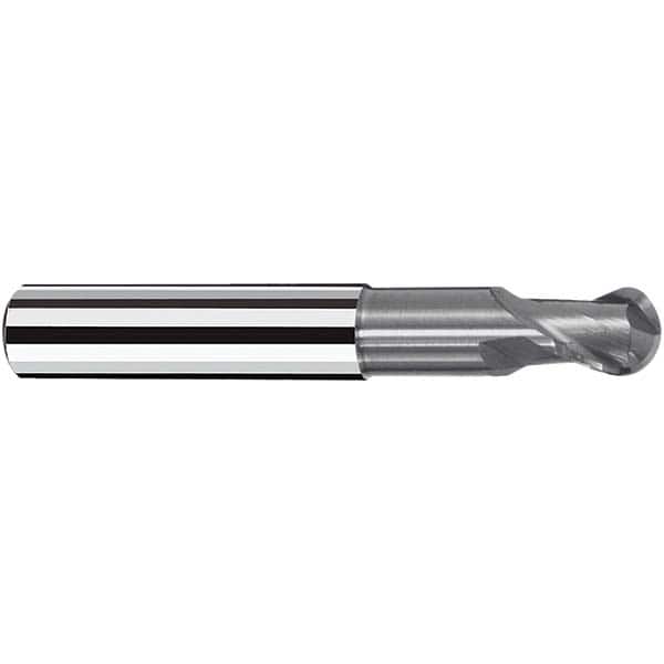 Fraisa - 1mm Diam, 1.5mm LOC, 2 Flute Solid Carbide Ball End Mill - Apex Tool & Supply