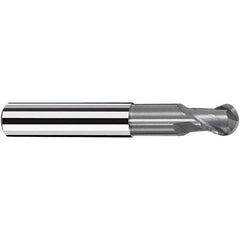 Fraisa - 4mm Diam, 5mm LOC, 2 Flute Solid Carbide Ball End Mill - Apex Tool & Supply