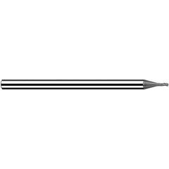 Fraisa - 0.8mm, 0.96mm LOC, 40mm OAL, 3 Flute Solid Carbide Square End Mill - Apex Tool & Supply