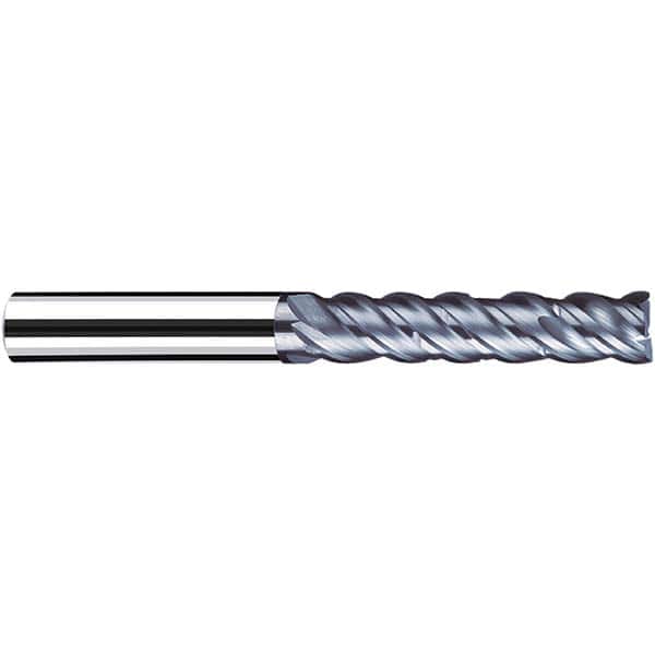 Fraisa - 1, 4" LOC, 1" Shank Diam, 7" OAL, 4 Flute Solid Carbide Square End Mill - Apex Tool & Supply