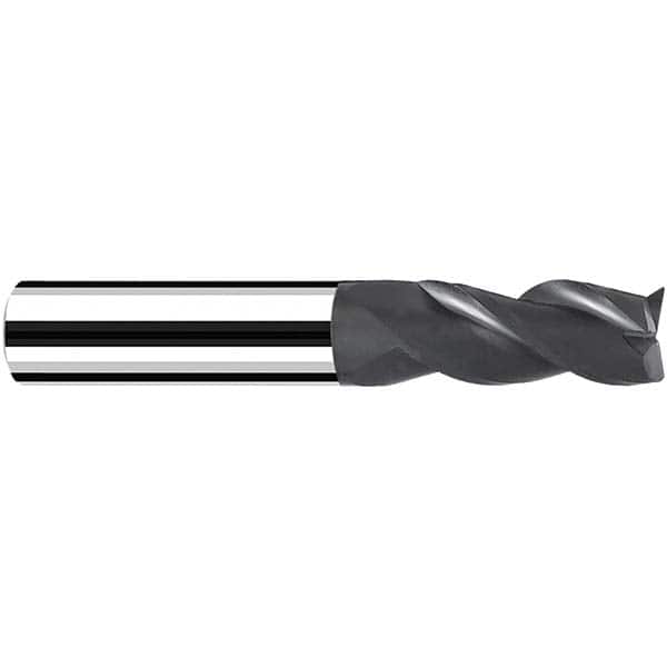 Fraisa - 6mm Diam 3 Flute Solid Carbide 0.3mm Corner Radius End Mill - Apex Tool & Supply