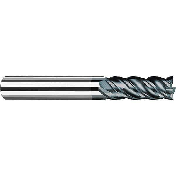 Fraisa - 3/8, 15/16" LOC, 3/8" Shank Diam, 2-3/4" OAL, 4 Flute Solid Carbide Square End Mill - Apex Tool & Supply