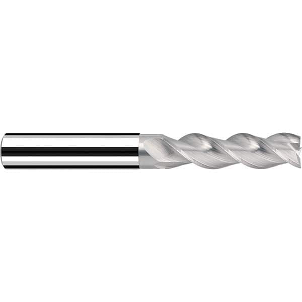 Fraisa - 1/2, 1-1/2" LOC, 1/2" Shank Diam, 4" OAL, 3 Flute Solid Carbide Square End Mill - Apex Tool & Supply