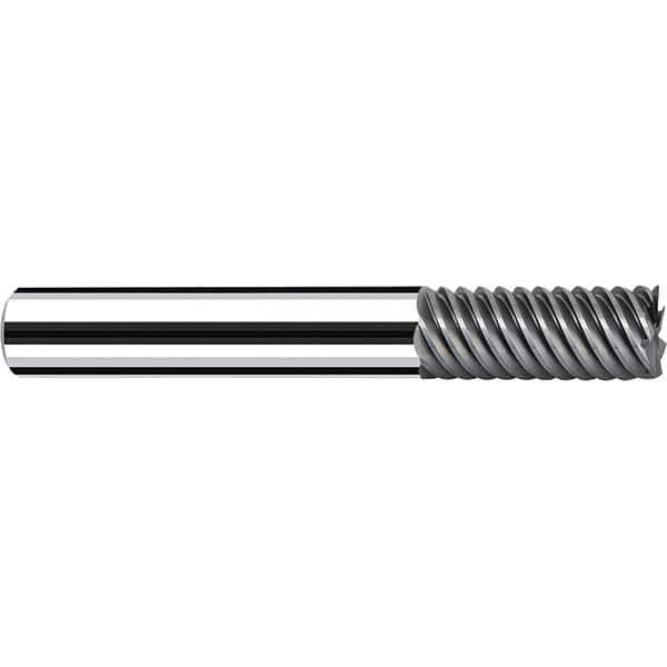 Fraisa - 1/2, 1" LOC, 1/2" Shank Diam, 3" OAL, 7 Flute Solid Carbide Square End Mill - Apex Tool & Supply