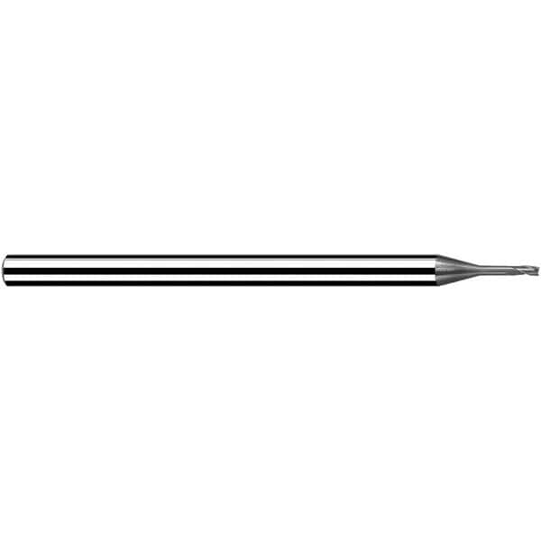 Fraisa - 2.5mm, 3mm LOC, 60mm OAL, 3 Flute Solid Carbide Square End Mill - Apex Tool & Supply