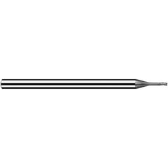 Fraisa - 3mm, 3.6mm LOC, 60mm OAL, 3 Flute Solid Carbide Square End Mill - Apex Tool & Supply