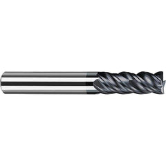 Fraisa - 3/8, 15/16" LOC, 3/8" Shank Diam, 2-3/4" OAL, 4 Flute Solid Carbide Square End Mill - Apex Tool & Supply