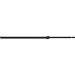 Fraisa - 1.5mm Diam, 1.8mm LOC, 2 Flute Solid Carbide Ball End Mill - Apex Tool & Supply
