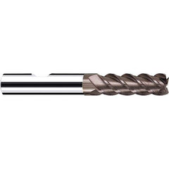 Fraisa - 5/8, 2-1/2" LOC, 5/8" Shank Diam, 5" OAL, 4 Flute Solid Carbide Square End Mill - Apex Tool & Supply
