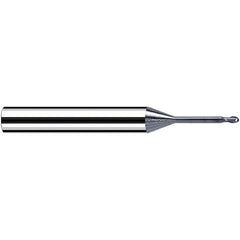 Fraisa - 2mm Diam, 2mm LOC, 2 Flute Solid Carbide Ball End Mill - Apex Tool & Supply