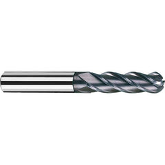 Fraisa - 3/16" Diam, 1" LOC, 4 Flute Solid Carbide Ball End Mill - Apex Tool & Supply
