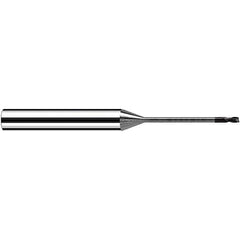 Fraisa - 0.4mm Diam 2 Flute Solid Carbide 0.05mm Corner Radius End Mill - Apex Tool & Supply