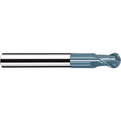 Fraisa - 1/8" Diam, 1/8" LOC, 2 Flute Solid Carbide Ball End Mill - Apex Tool & Supply