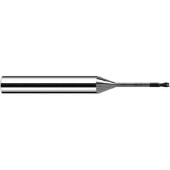 Fraisa - 0.8mm Diam 2 Flute Solid Carbide 0.05mm Corner Radius End Mill - Apex Tool & Supply