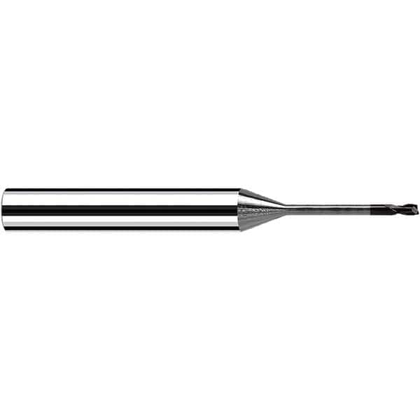 Fraisa - 3mm Diam 2 Flute Solid Carbide 0.5mm Corner Radius End Mill - Apex Tool & Supply