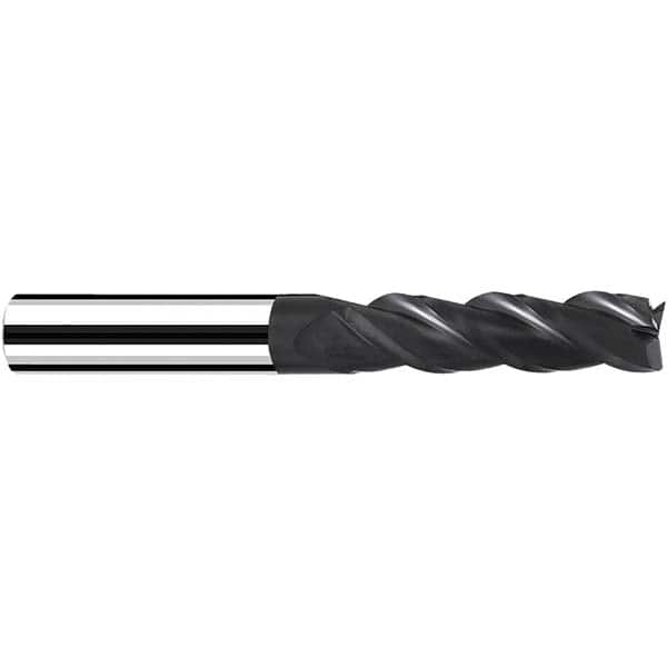 Fraisa - 10mm Diam 3 Flute Solid Carbide 0.5mm Corner Radius End Mill - Apex Tool & Supply