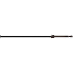 Fraisa - 0.8mm, 0.96mm LOC, 40mm OAL, 2 Flute Solid Carbide Square End Mill - Apex Tool & Supply