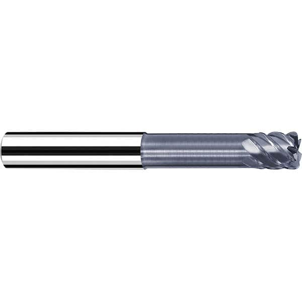 Fraisa - 3/16" Diam 4 Flute Solid Carbide 0.02" Corner Radius End Mill - Apex Tool & Supply