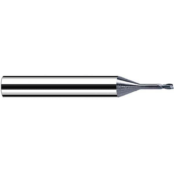 Fraisa - 1mm, 6mm LOC, 57mm OAL, 2 Flute Solid Carbide Square End Mill - Apex Tool & Supply
