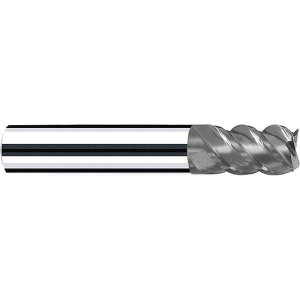 Fraisa - 1/2, 5/8" LOC, 1/2" Shank Diam, 2-1/2" OAL, 4 Flute Solid Carbide Square End Mill - Apex Tool & Supply