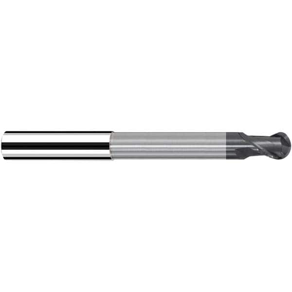 Fraisa - 12mm Diam, 13mm LOC, 2 Flute Solid Carbide Ball End Mill - Apex Tool & Supply