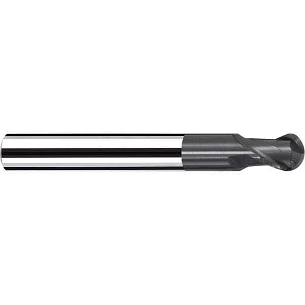 Fraisa - 1/2" Diam, 1/2" LOC, 2 Flute Solid Carbide Ball End Mill - Apex Tool & Supply