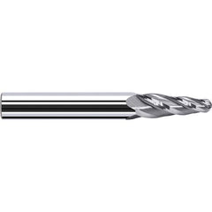 Fraisa - 4 Flute Solid Carbide Circle Segment Taper Form End Mill - Apex Tool & Supply