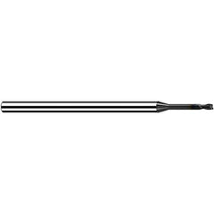 Fraisa - 0.8mm, 0.96mm LOC, 40mm OAL, 2 Flute Solid Carbide Square End Mill - Apex Tool & Supply