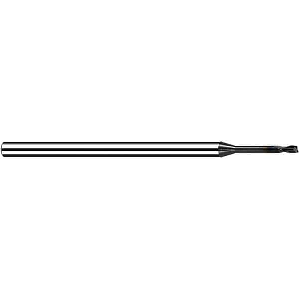 Fraisa - 0.5mm, 0.6mm LOC, 40mm OAL, 2 Flute Solid Carbide Square End Mill - Apex Tool & Supply