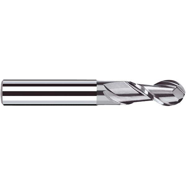 Fraisa - 6mm Diam, 12mm LOC, 2 Flute Solid Carbide Ball End Mill - Apex Tool & Supply