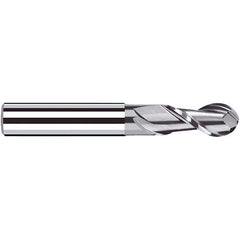 Fraisa - 5mm Diam, 10mm LOC, 2 Flute Solid Carbide Ball End Mill - Apex Tool & Supply
