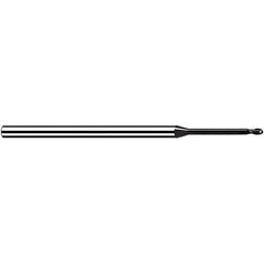 Fraisa - 3mm Diam, 3.6mm LOC, 2 Flute Solid Carbide Ball End Mill - Apex Tool & Supply