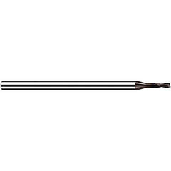 Fraisa - 2.5mm Diam 2 Flute Solid Carbide 0.2mm Corner Radius End Mill - Apex Tool & Supply