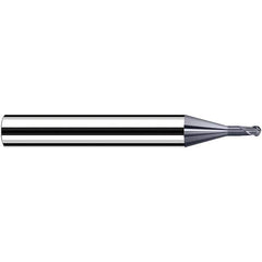 Fraisa - 1mm Diam, 3.6mm LOC, 2 Flute Solid Carbide Ball End Mill - Apex Tool & Supply