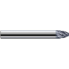 Fraisa - 6 Flute Solid Carbide Circle Segment Taper Form End Mill - Apex Tool & Supply