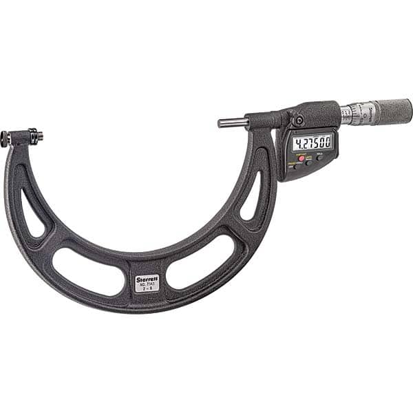 Starrett - Electronic Outside Micrometers Type: Interchangeable Anvil Type Minimum Measurement (Decimal Inch): 6 - Apex Tool & Supply